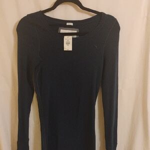 Abercrombie & Fitch Dark Blue Stretch Top